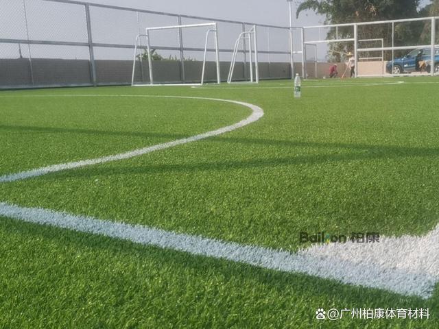 面对学校活动场地和足球场上,一片碧绿的人造草坪也是非常普遍的了.